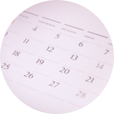 訪問看護の訪問日程を確認するカレンダー